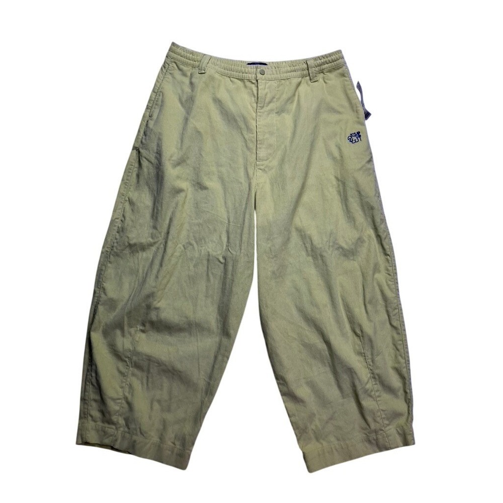 Urban Outfitters Corduroy Pants Women XL Yellow High Rise‎  Devil Skate